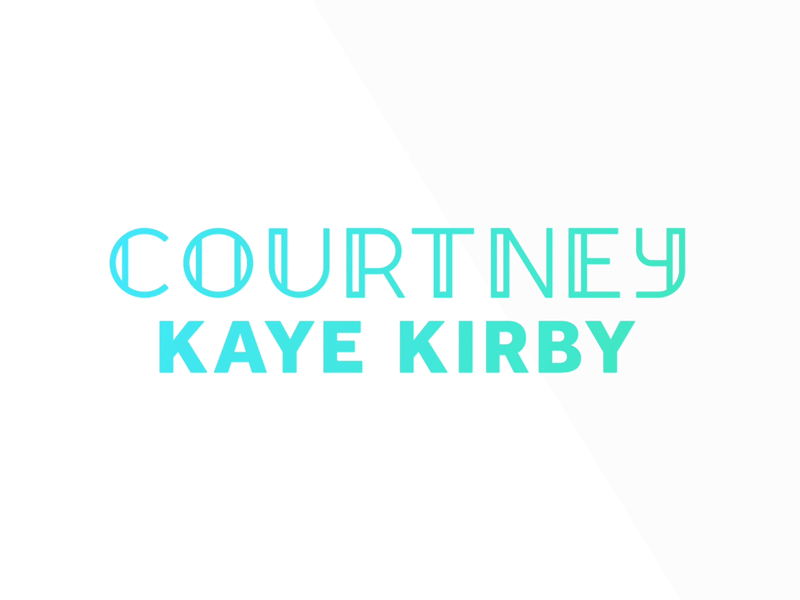 Courtney Kaye Kirby: Logo Animation after effects animation balance brand branding custom custom type identity logo motion motion graphics type