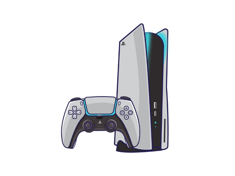 PS5 Illustration by Nalaprasad on Dribbble