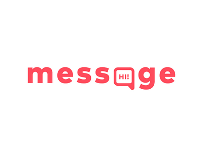 Message wordmark logo