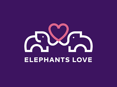 Elephants love logo brand branding designlogo graphicdesign graphicdesigner graphics illustrator logo logodesign logodesigner logodesigns logodesinger logoinspiration logoinspirations logologo logomaker logomark logos logotip logotype