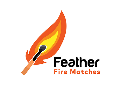 Feather fire matches brand branding designlogo graphicdesign graphicdesigner graphics illustrator logo logodesign logodesigner logodesigns logodesinger logoinspiration logoinspirations logologo logomaker logomark logos logotip logotype