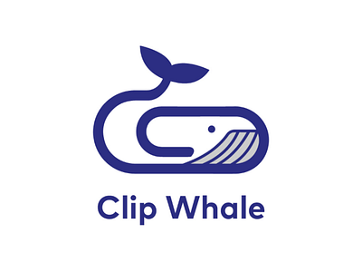 Clip whale logo brand branding designlogo graphicdesign graphicdesigner graphics illustrator logo logodesign logodesigner logodesigns logodesinger logoinspiration logoinspirations logologo logomaker logomark logos logotip logotype