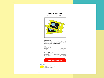 Aeri's Travel-Email Template creative design exo illustration ui web web design