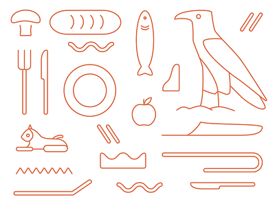 Ashkelon Heiroglyphs egypt food heiroglyphs icons