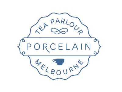 Porcelain Tea Parlour WIP identity logo tea