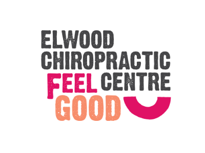 Elwood Chiropractic Centre logo branding bright chiropractic colorful health illustration