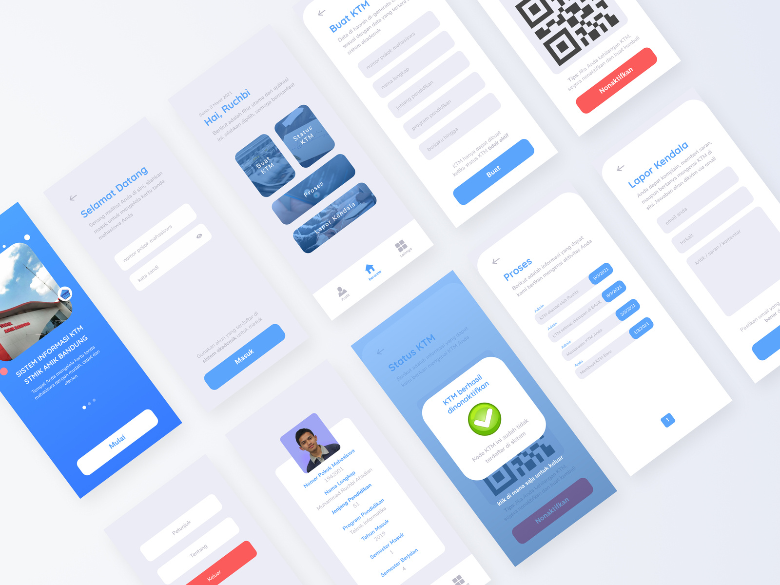 Sistem Informasi KTM - Mobile App by Ruchbi Ahadian on Dribbble