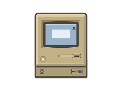1984–Macintosh 128K art design illustration