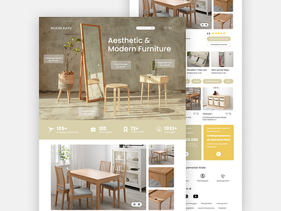 RUANG KAYU design furniture ui uiux user experience user interface ux web design