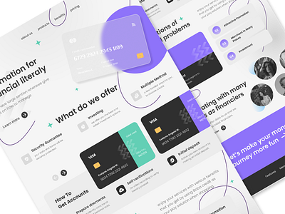 Boba bank design finance landing page ui uiux user experience user interface ux