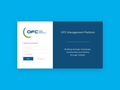 OFC Platform app budget course football management ofc platform river river digital ui uiux ux