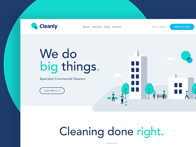 Cleanly Brochure Website (Sneak Peak)