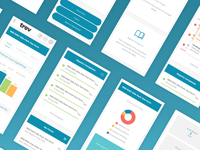 Trev Farming Analytics Platform Screens chart dashboard dashboard design data farm farmers farming graph insights integration mobile platform river river digital screens stats ui ux web website