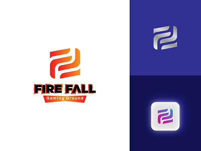 Fire Fall Logo abstractk logo app logo branding clean logo creative logo fire fall logo fire fall logo graphicdesign illustration logo 2020 new logo