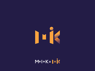 mik logo clean logo creative logo graphicdesign letter logo logo 2020 logo design mik logo minimalalist new logo unique logo