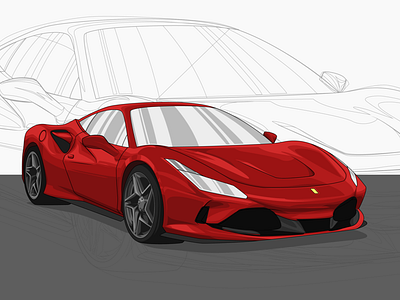 Ferrari Illustration