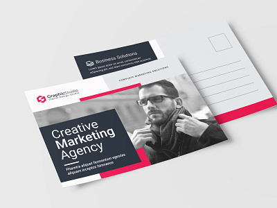 Post Card Design graphic design template