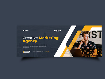 Creative Marketing Agency Web Banner - Facebook Cover banner design
