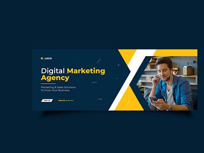 Creative Marketing Facebook cover Design - Web banner digital post