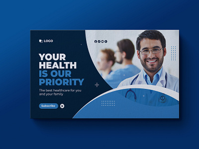 Medical Youtube Web Banner Template