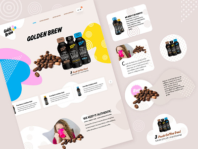 Golden Brew - Product website Design