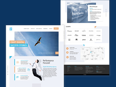 Digital Agency Website UI/UX Design