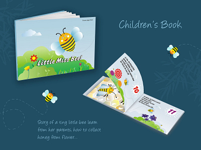 Children's Book Graphic'Design Layout book children book illustration childrens book design graphic design illustration print print design typography vector