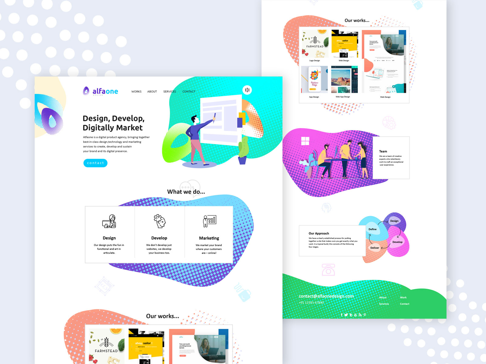 Webdesign Agency UX/UI Design by Surjeet on Dribbble