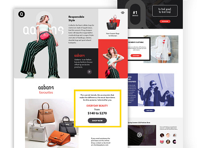 Website UI/UX Design for Fashion