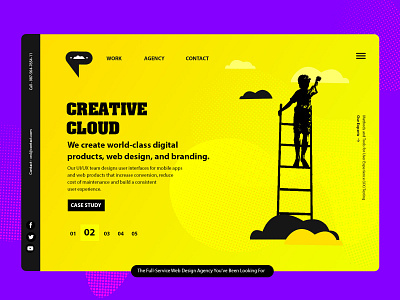 UI UX Design Agency Website creative design design landing page landing page design minimal ui ui ux web design webdesign website website concept website design