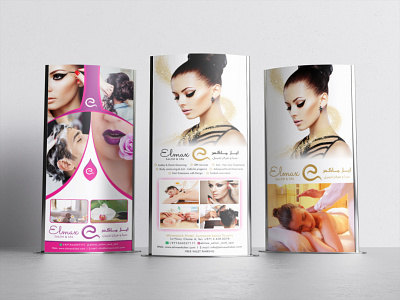 elimax salon rollup brand design design dubai designer flyer artwork roll up banner rollup