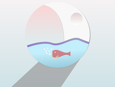 Aquarium Fish Illustration design flat illustration ui vector