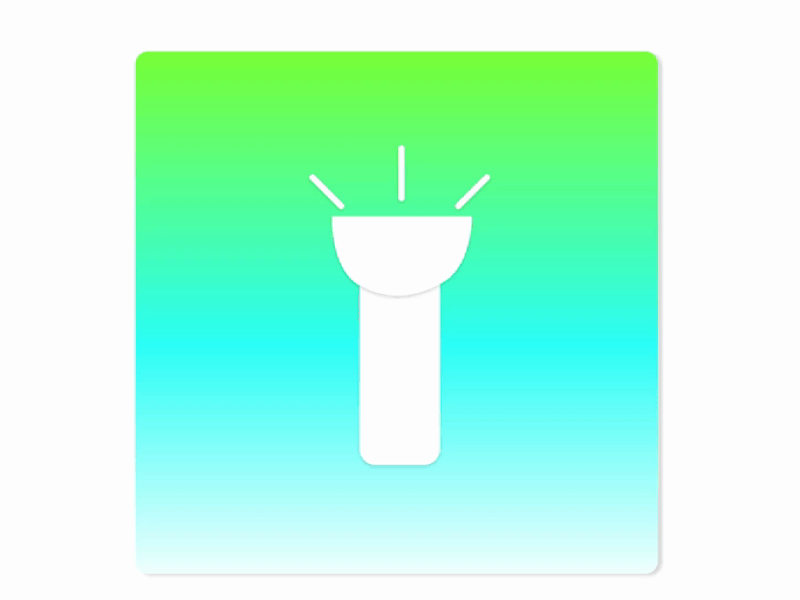 Flashlight Animation animation app branding design icon illustration minimal ui vector