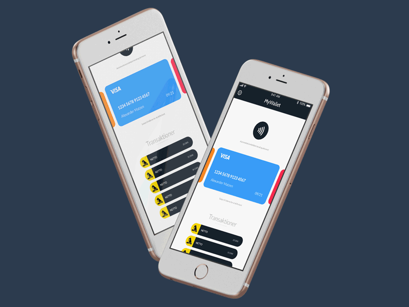 MyWallet App Concept app concept creditcard ios payment wallet