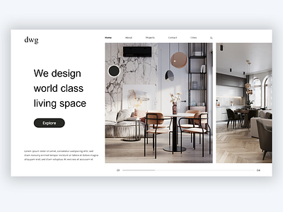 Interior design Landing Page