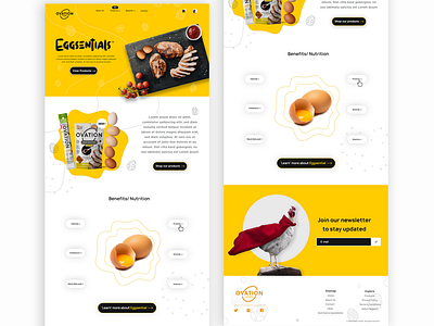 ovation foods design food minimal modern ui ux