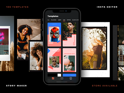 App for flawless Instagram stories app design app interface stories ui ux