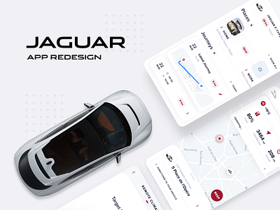 Jaguar App Redesign (different view+icon) 3d icon app design app interface design interfacedesign mobile design ui ux uiux uiuxagency uiuxdesign