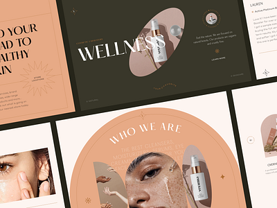 Landing page for cosmetics