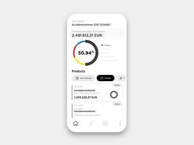 Banking app - transaction history after effects animation banking finance gif motion motion design ui ux