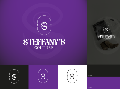 Steffany's Couture branding illustration logo vector