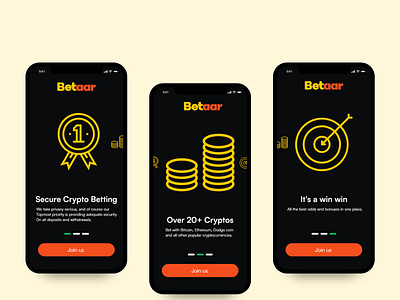 Betaar onboarding screen app bitcoin design designer finance fintech illustration ui vector wallet web3