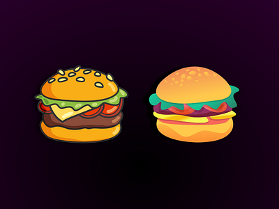 burgers burger cartoon clash of styles hamburger illustration vector