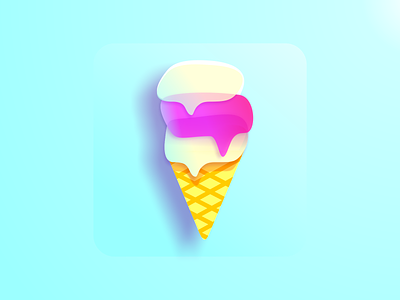 ice-cream chat app cartoon chat chat app conversation icon illustration logo message app messaging vector