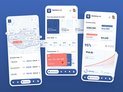 Sections ad. – Mobile app dashboard app app design application cards clean ui daily ui dashboard dashboard app dashboard design dashboard ui map mobile app mobile app design mobile design mobile ui ui ui ux ui design uidesign uiux