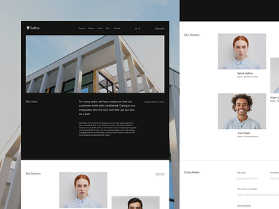 Sofino / Website for dental clinic in Zurich