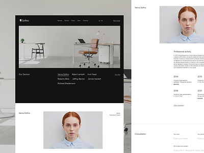 Sofino / Website for dental clinic in Zurich