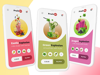 Fruit mix2 app mobile app mobile design mobile ui ui uidesign uiux ux