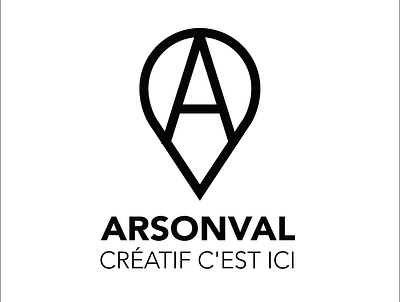 Logotype Arsonval design flat graphic design icon illustration illustrator logo minimal typography vector