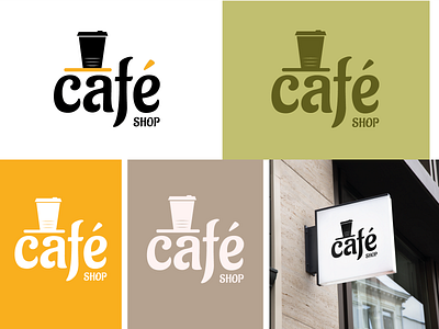 Logotype Coffee Shop art coffee coffeeshop concept design graphic graphicdesign identity illustration illustrator logo minimal shop typography